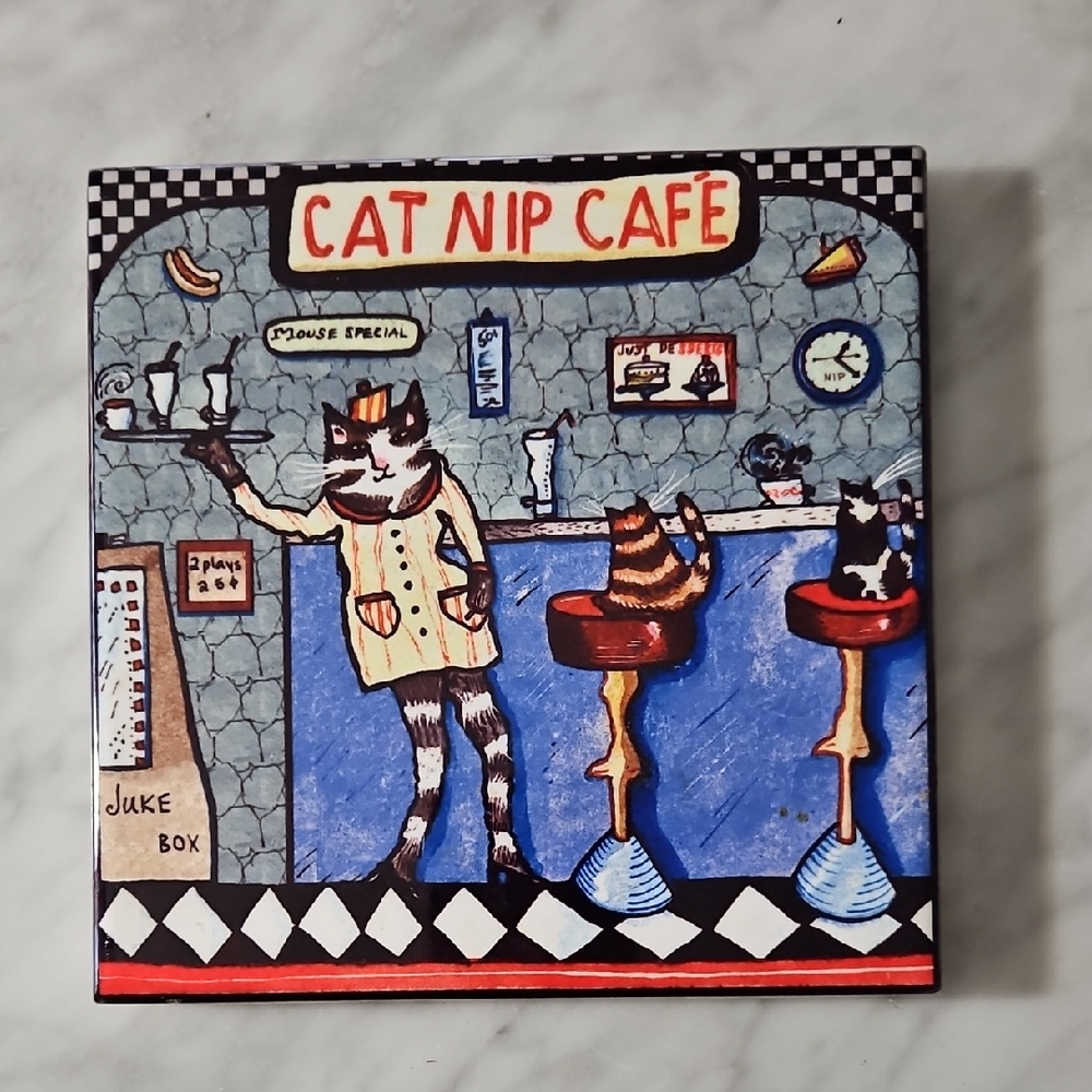 Wendy Costa Cat Nip Cafe Trivet